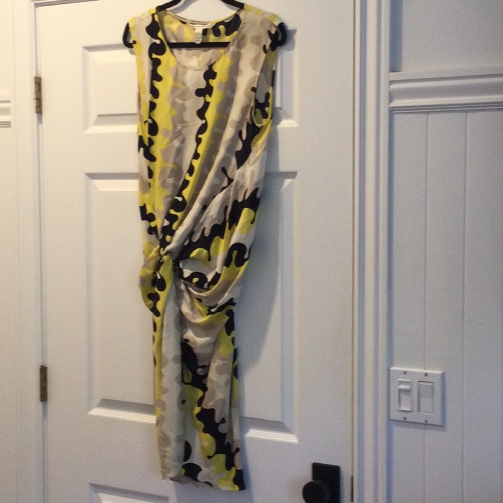 Vintage Diane von Furstenberg sleeveless silk dress